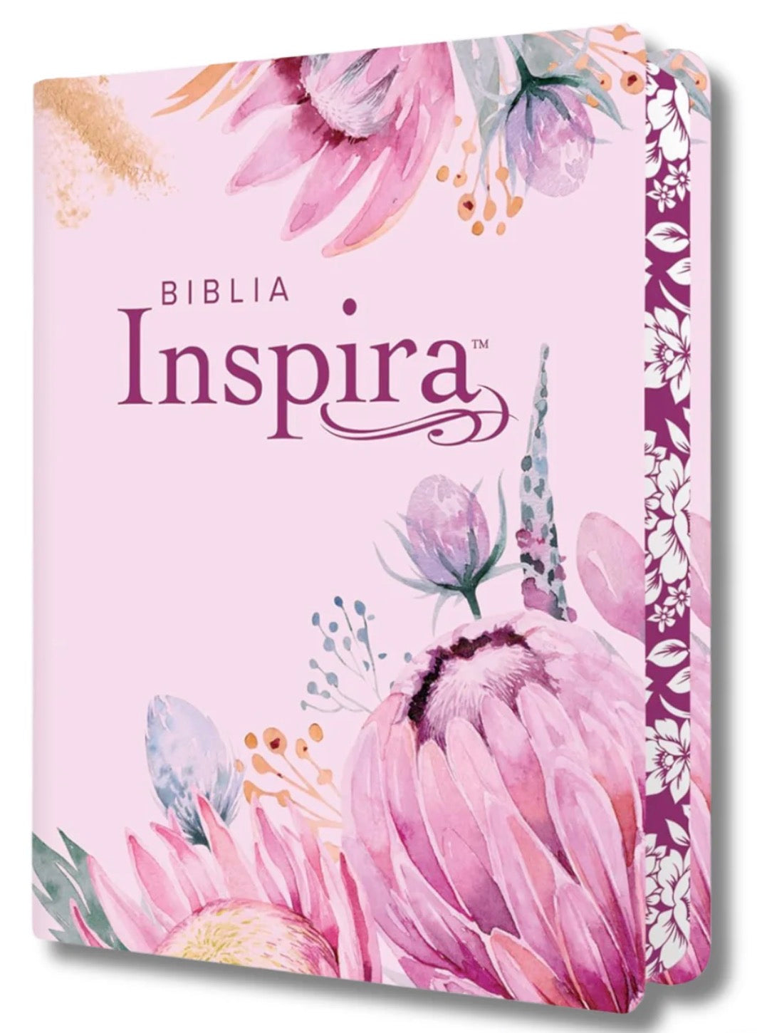 Biblia Inspira | Ilustrada NTV, Letra Grande - Primaveral Rosa