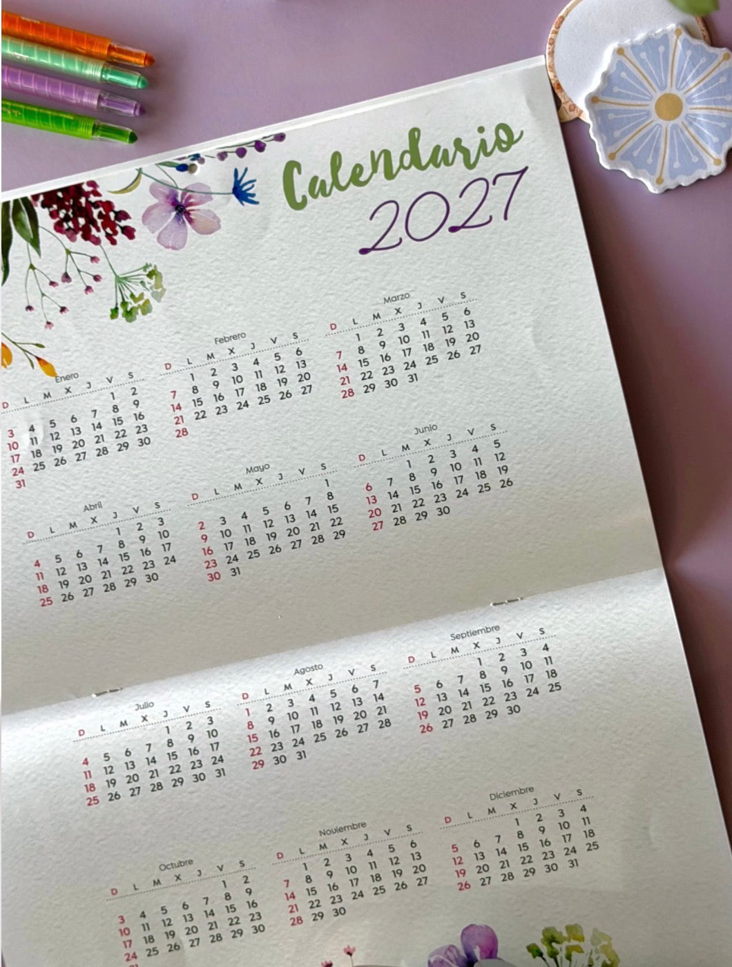 Calendario 2027