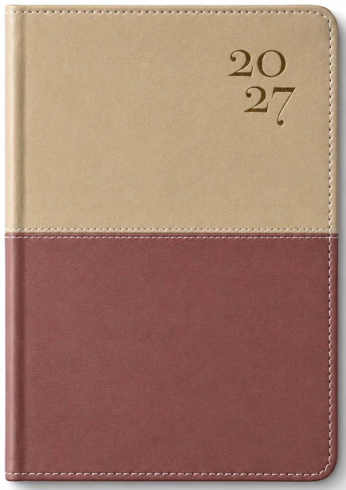 Agenda 2027 Crema-Marron Piel
