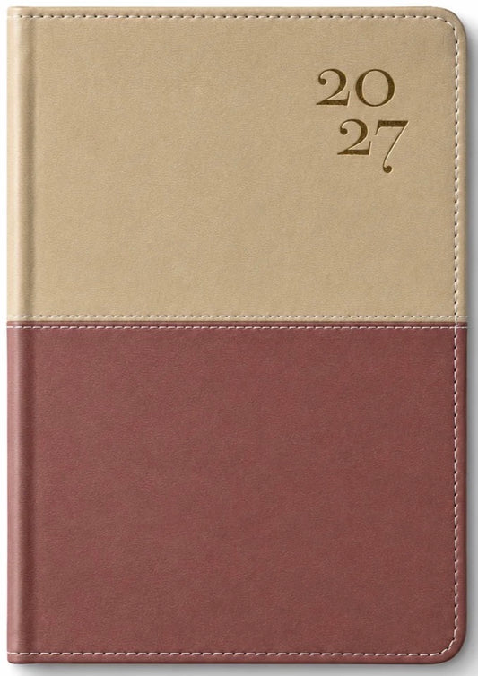 Agenda 2027 Crema-Marron Piel