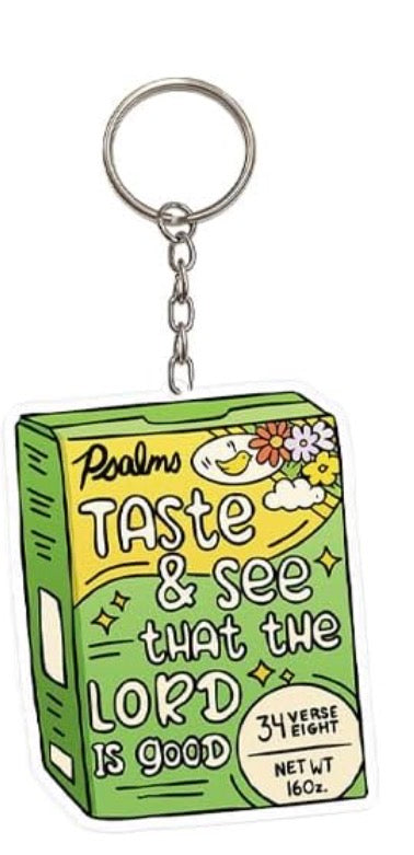 Llavero "Taste & see that the Lord is good"